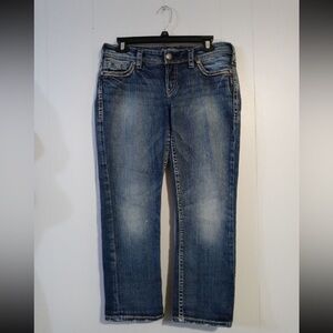 Silver Jean Co Suki Low Capri Jeans size 29